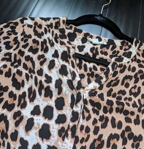 Leopard print blouse